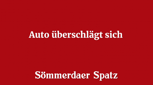 Auto überschlägt sich