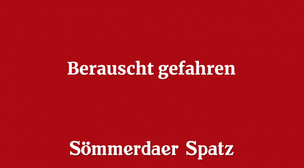 Berauscht gefahren