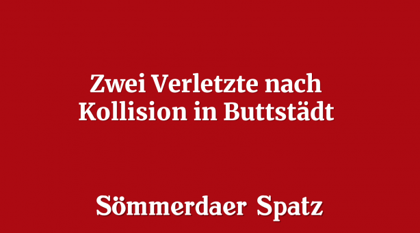 Zwei Verletzte nach Kollision in Buttstädt