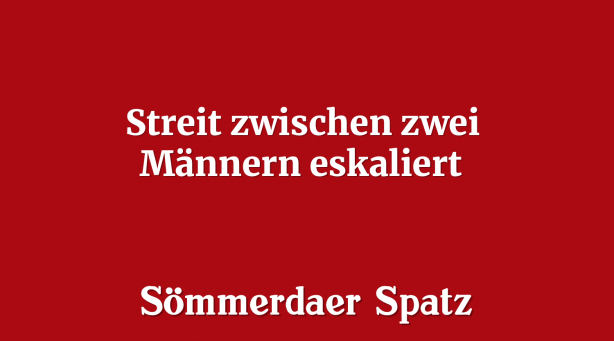 Streit zwischen zwei Männern eskaliert